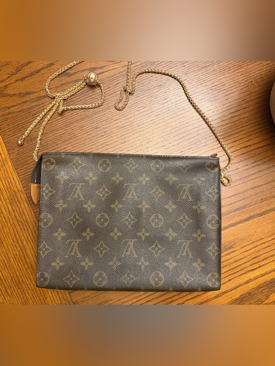 Louis Vuitton Handbags - Louis Vuitton Monogram Canvas Pouch with Gold Chain